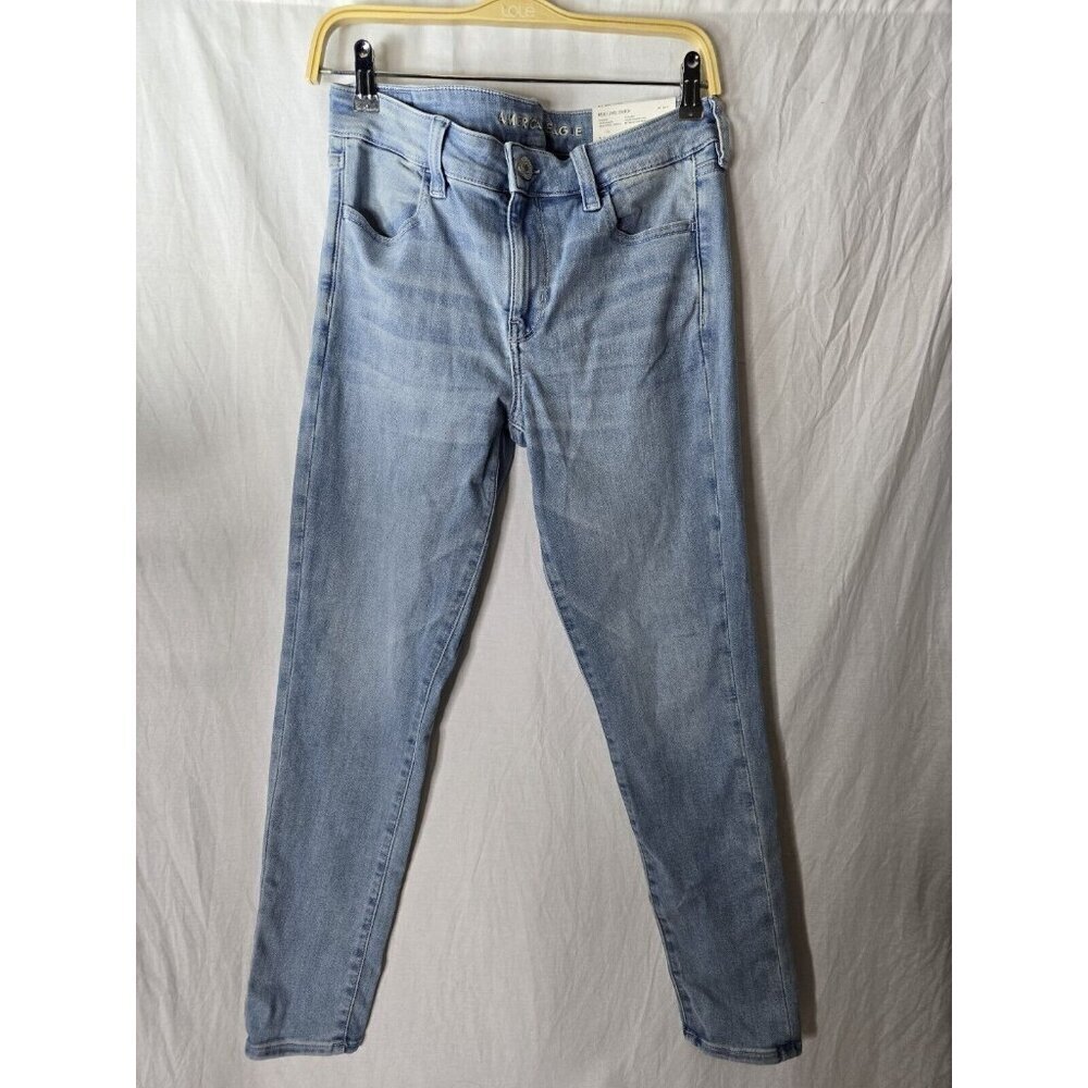 American Eagle Womens 10/30W R Low Rise Jegging Light Agow Ne(x)t level Stretch